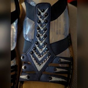 Rieker Regina Blue Slingback Sandal Size 42 eu